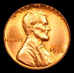 1958-p Lincoln Cent 1c Grades Gem+ Unc RD