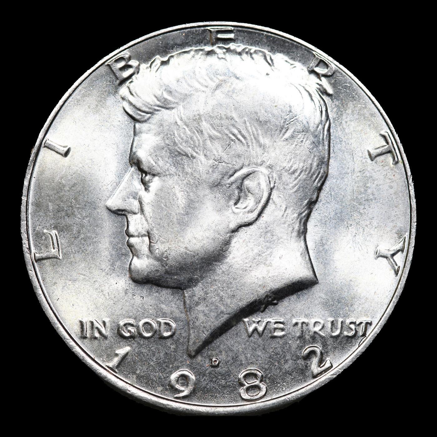 1982-d Kennedy Half Dollar Near TOP POP! 50c Graded ms66+