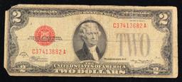 1928D $2 Red Seal United States Note Grades vf details