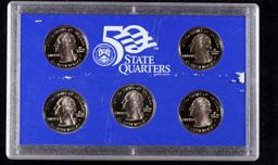 2003 United States Mint Proof Quarters 5 pc set No Outer Box