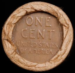 Lincoln Wheat Cent 1c Mixed Roll Orig Brandt McDonalds Wrapper, 1919-d end, Wheat other end