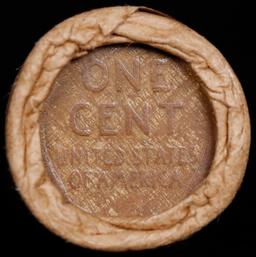 Lincoln Wheat Cent 1c Mixed Roll Orig Brandt McDonalds Wrapper, 1918-s end, Wheat other end