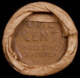 Lincoln Wheat Cent 1c Mixed Roll Orig Brandt McDonalds Wrapper, 1919-s end, Wheat other end