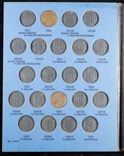 Partial Buffalo 5c Whitman Album, 1913-1938 25 coins in Total