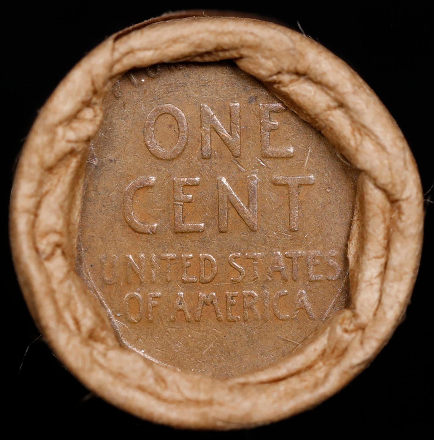 Lincoln Wheat Cent 1c Mixed Roll Orig Brandt McDonalds Wrapper, 1918-d end, Wheat other end