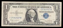 **Star Note** 1957B $1 Blue Seal Silver Certificate Grades vf+