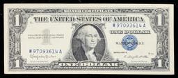 1957B $1 Blue Seal Silver Certificate Grades vf++