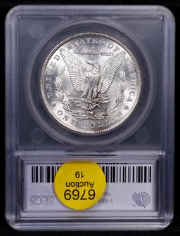 ***Auction Highlight*** 1884-p Morgan Dollar $1 Graded ms65+ BY SEGS (fc)