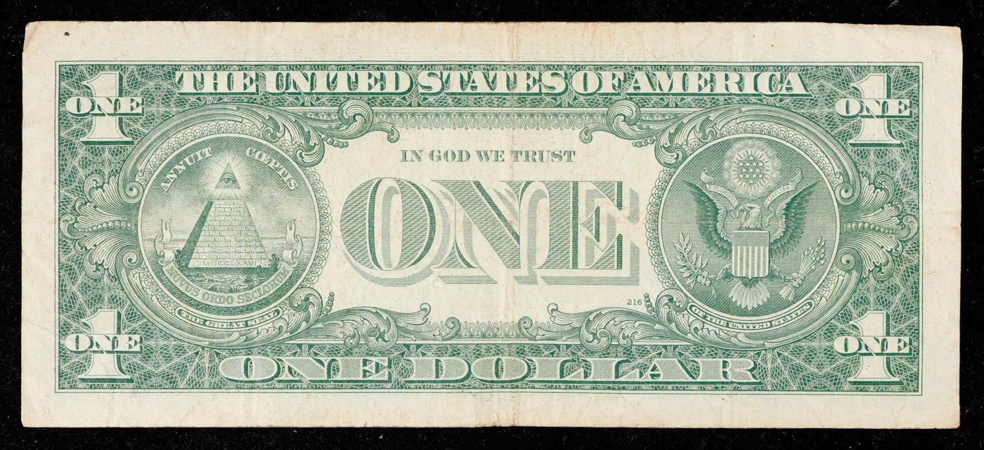 **Star Note** 1957 $1 Blue Seal Silver Certificate Grades vf++