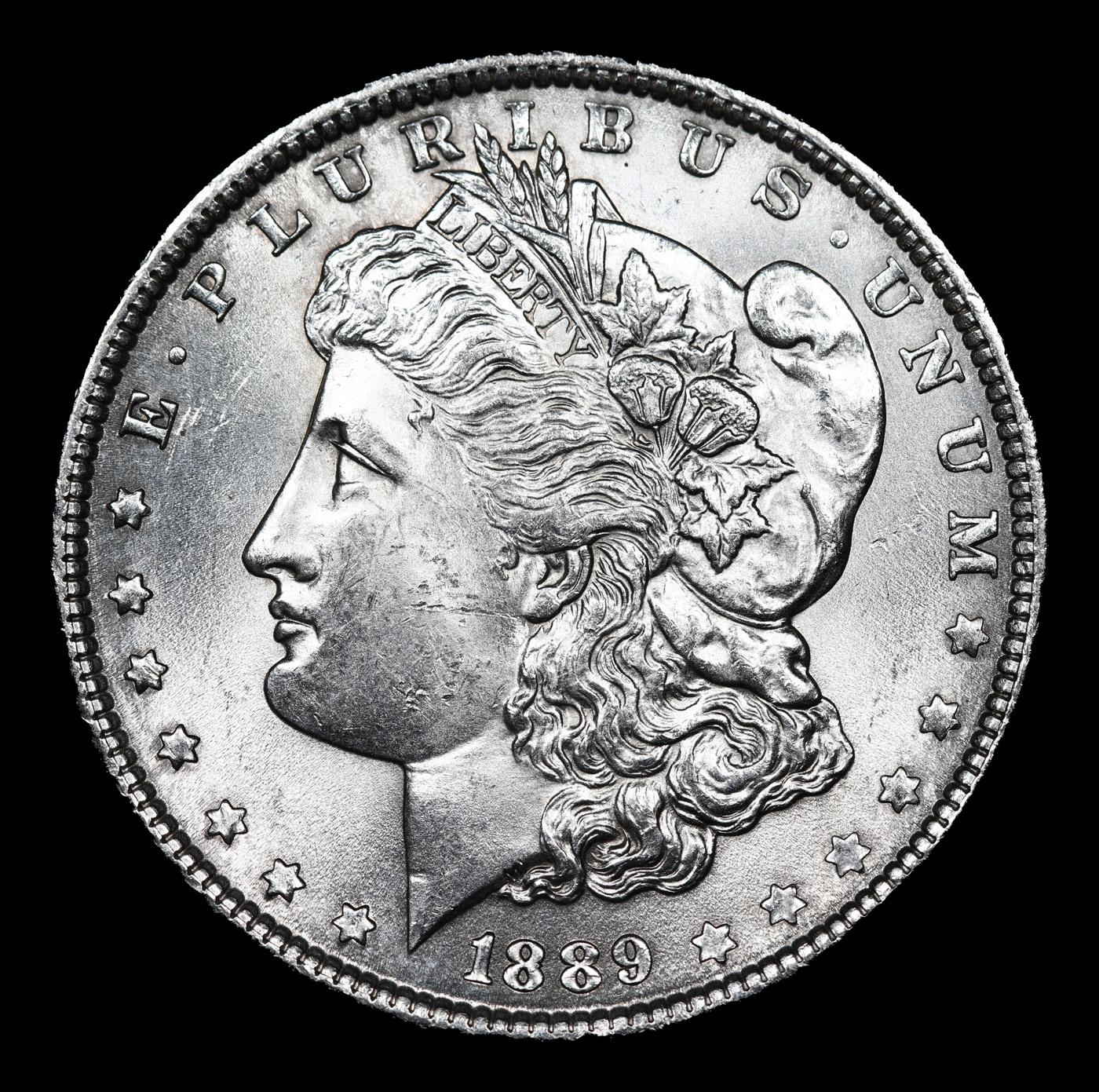 ***Auction Highlight*** 1889-p Morgan Dollar $1 Graded ms65+ By SEGS (fc)