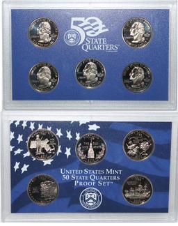 2000 United States Mint Proof Quarter Set 5 pc set