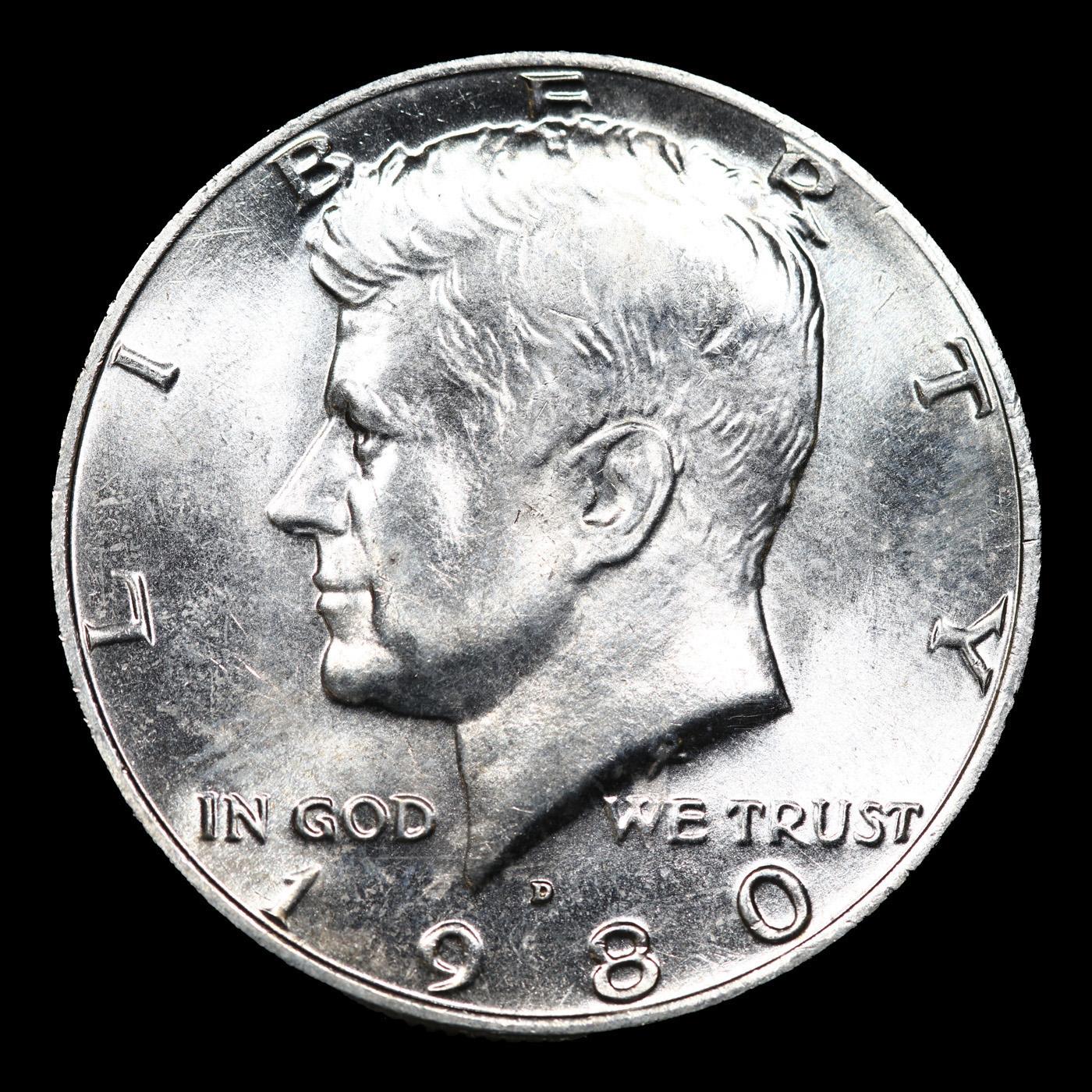 1980-d Kennedy Half Dollar 50c Grades GEM++ Unc