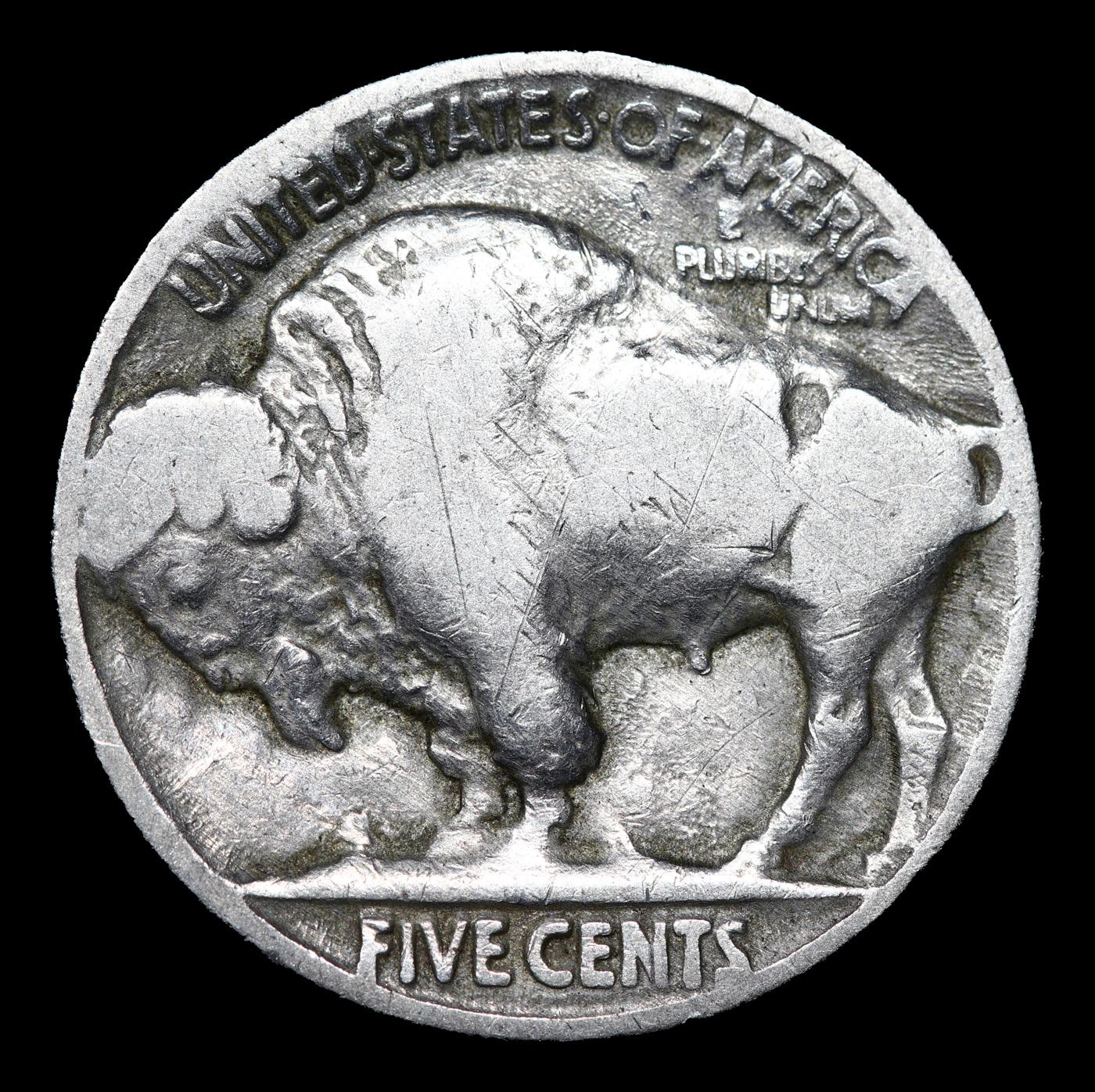 1923-p Buffalo Nickel 5c Grades vg+