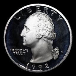 Proof 1992-s Silver Washington Quarter 25c Grades GEM++ Proof Deep Cameo