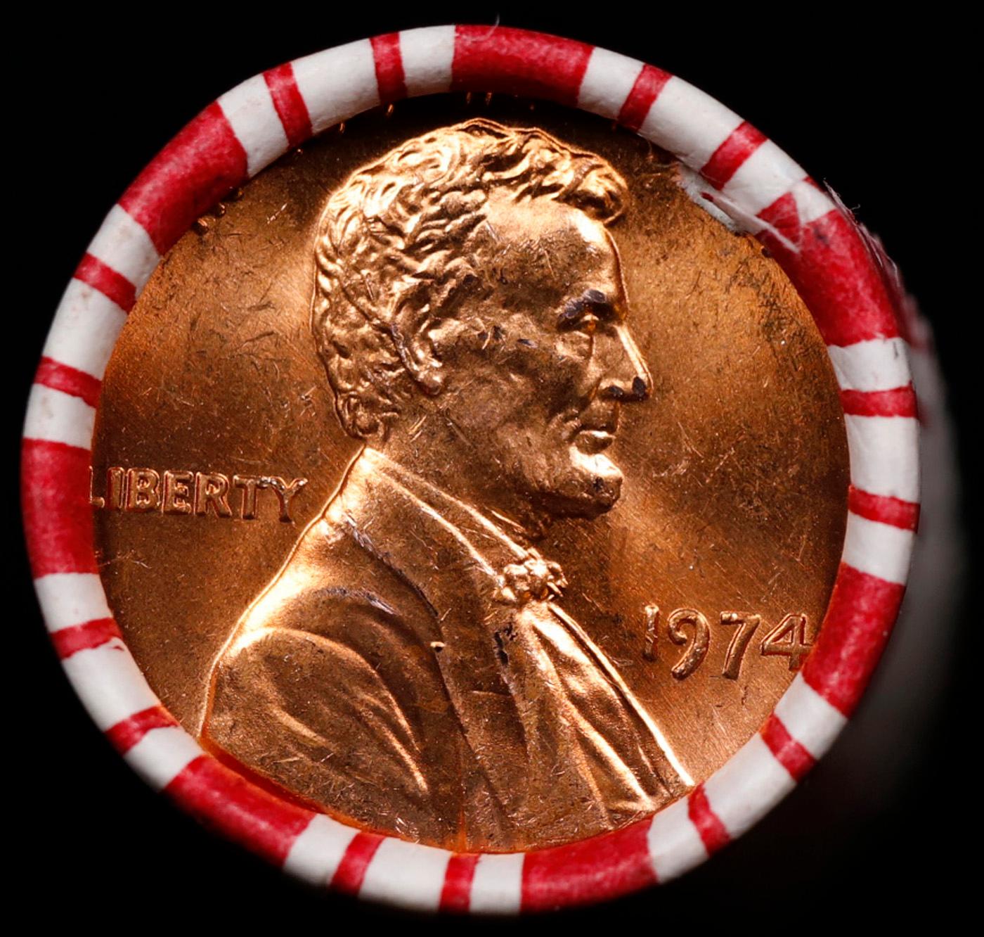 CRAZY Penny Wheel Buy THIS 1974-p solid Red BU Lincoln 1c roll & get 1-10 BU Red rolls FREE WOW