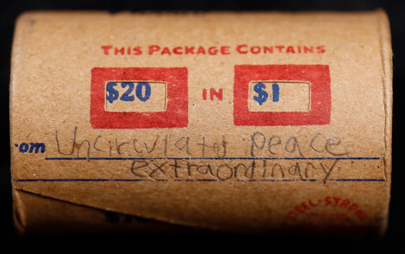 *EXCLUSIVE* Hand Marked "Unc Peace Extraordinary," x20 coin Covered End Roll! - Huge Vault Hoard  (F