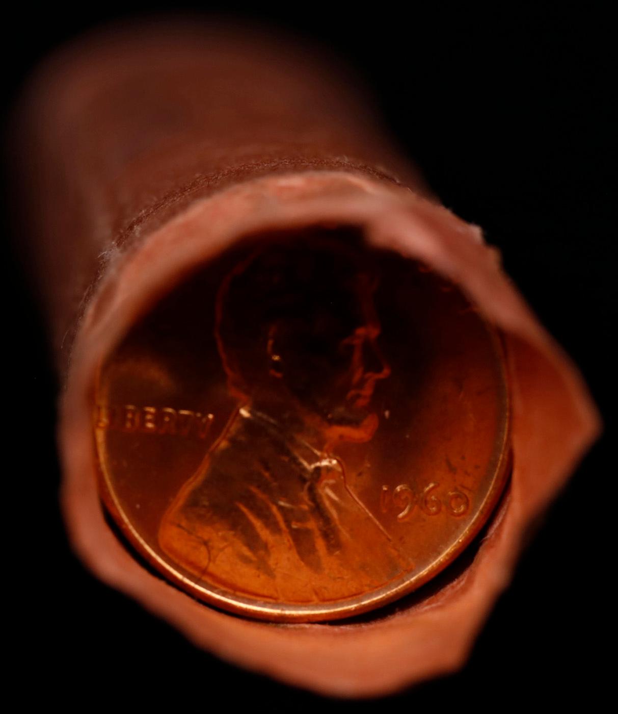 CRAZY Penny Wheel Buy THIS 1960-p solid Red BU Lincoln 1c roll & get 1-10 BU Red rolls FREE WOW