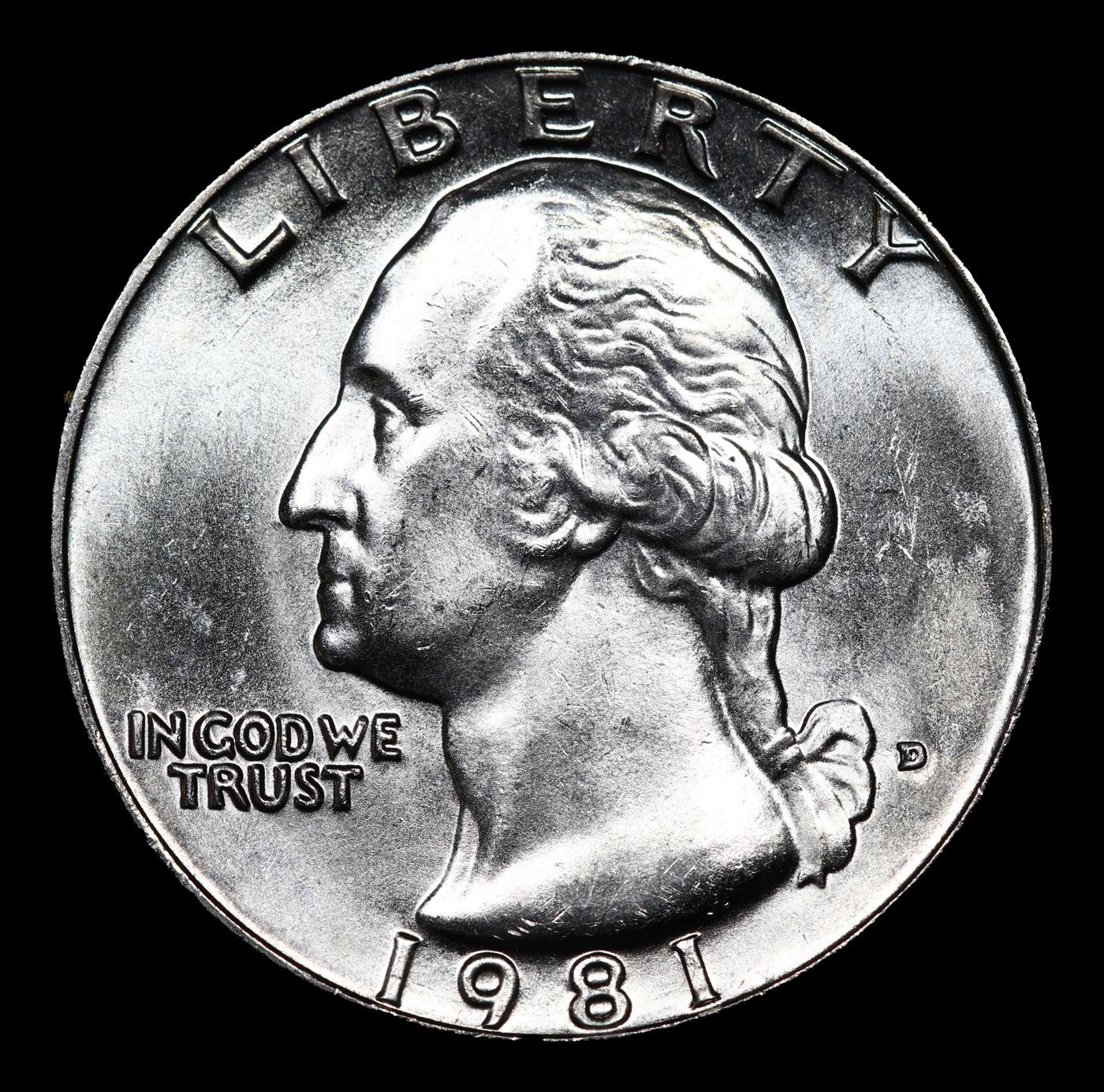 1981-d Washington Quarter 25c Grades GEM++ Unc