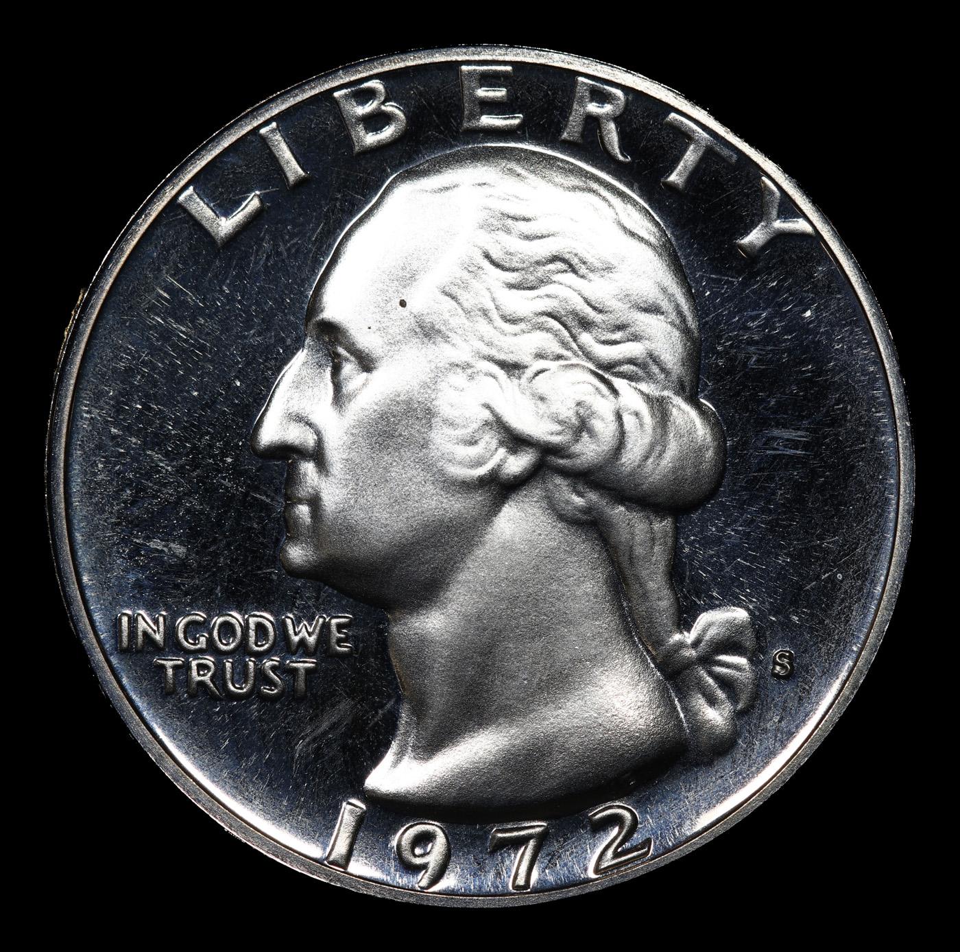 Proof 1972-s Washington Quarter 25c Graded pr69 DCAM By SEGS