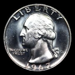 ***Auction Highlight*** 1967 SMS Washington Quarter TOP POP! 25c Graded sp69 cam By SEGS (fc)