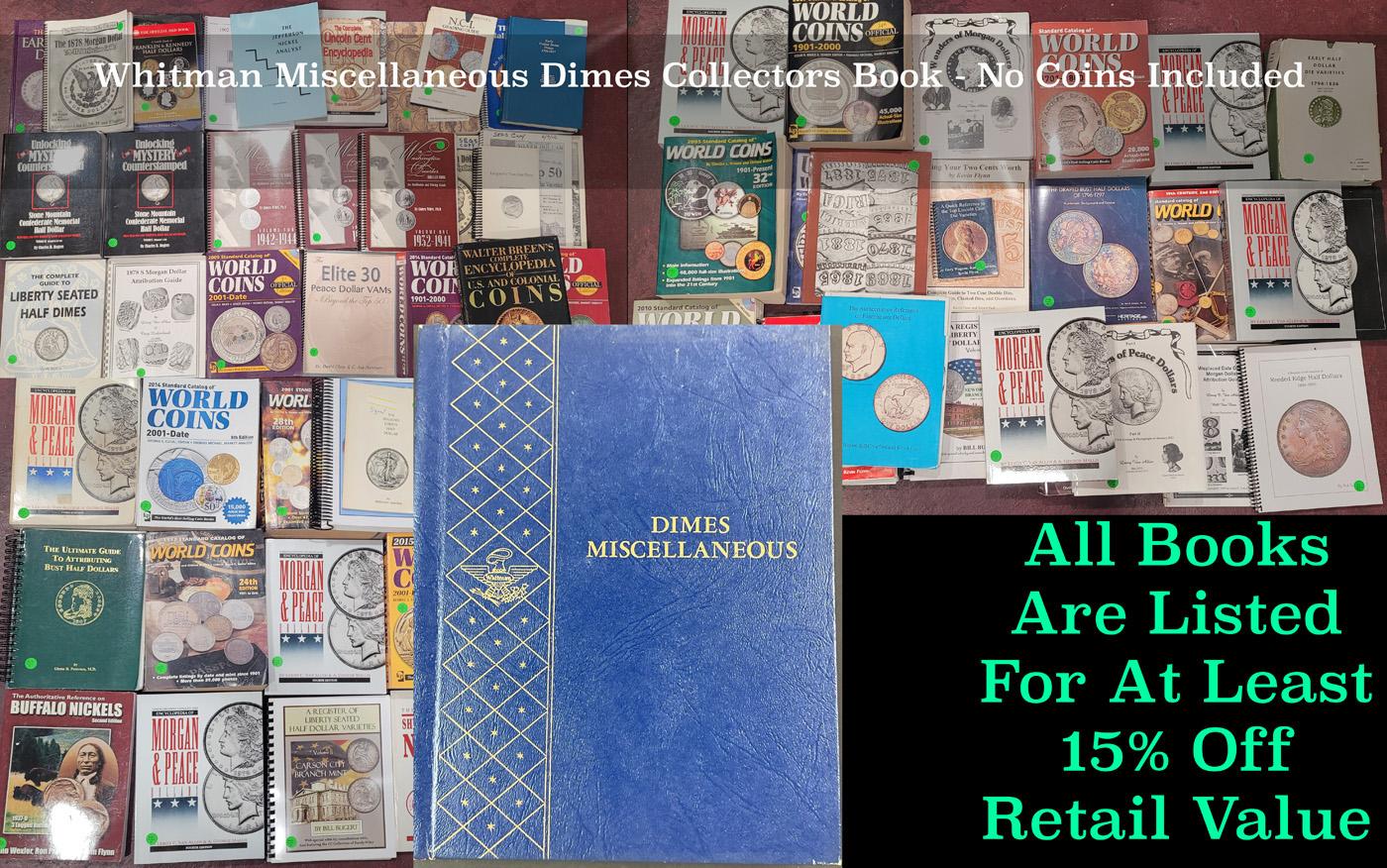 Whitman Miscellaneous Dimes Collectors Book - No Coins Included