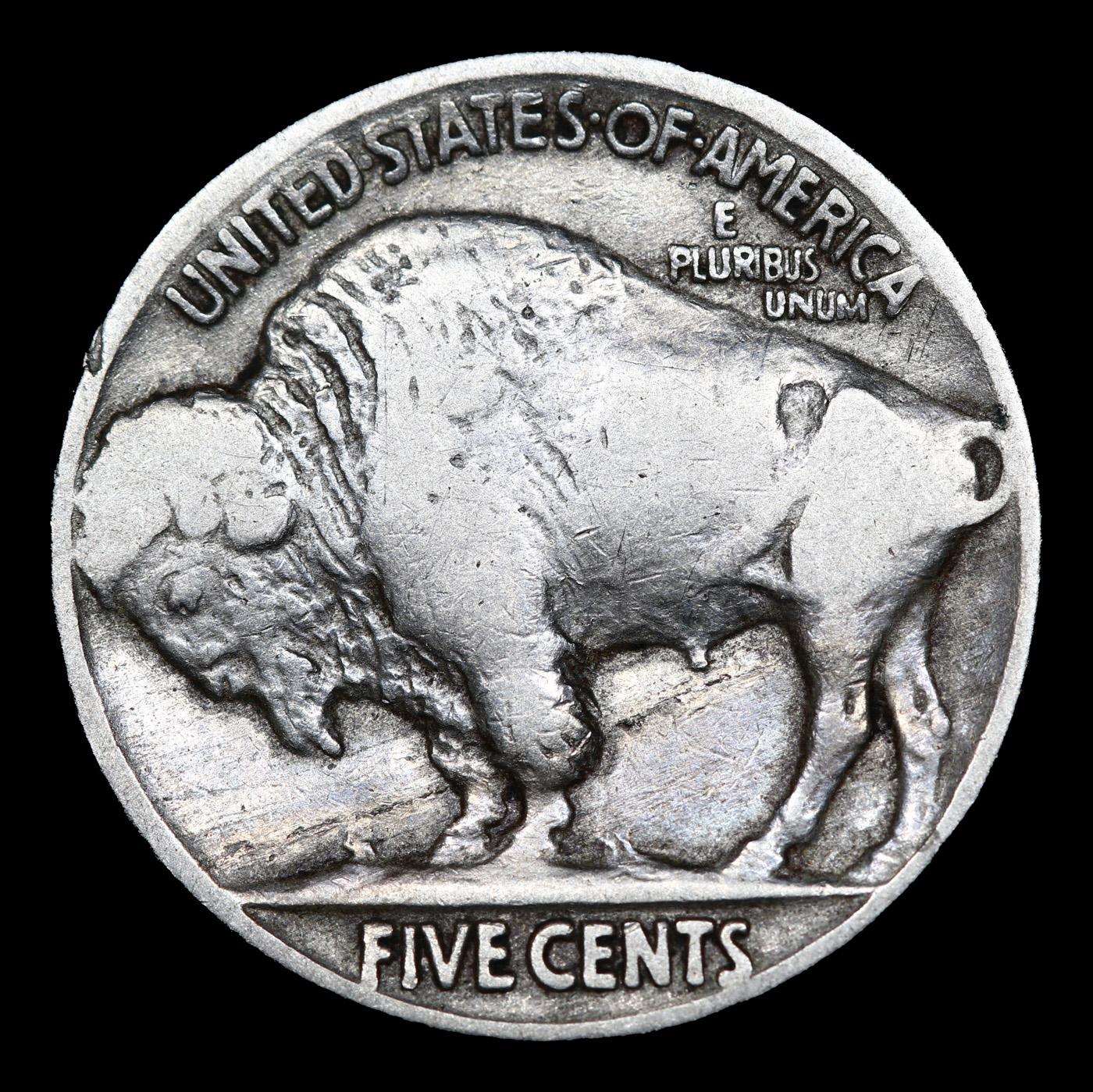 1919-p Buffalo Nickel 5c Grades f+