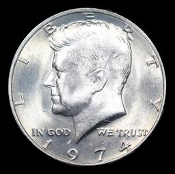 1974-p Kennedy Half Dollar 50c Grades GEM++ Unc