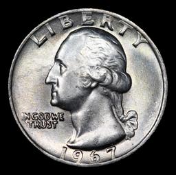 1967-p Washington Quarter 25c Grades GEM+ Unc