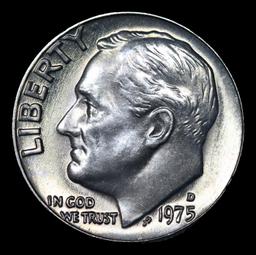 1975-d Roosevelt Dime 10c Grades Gem++ Unc