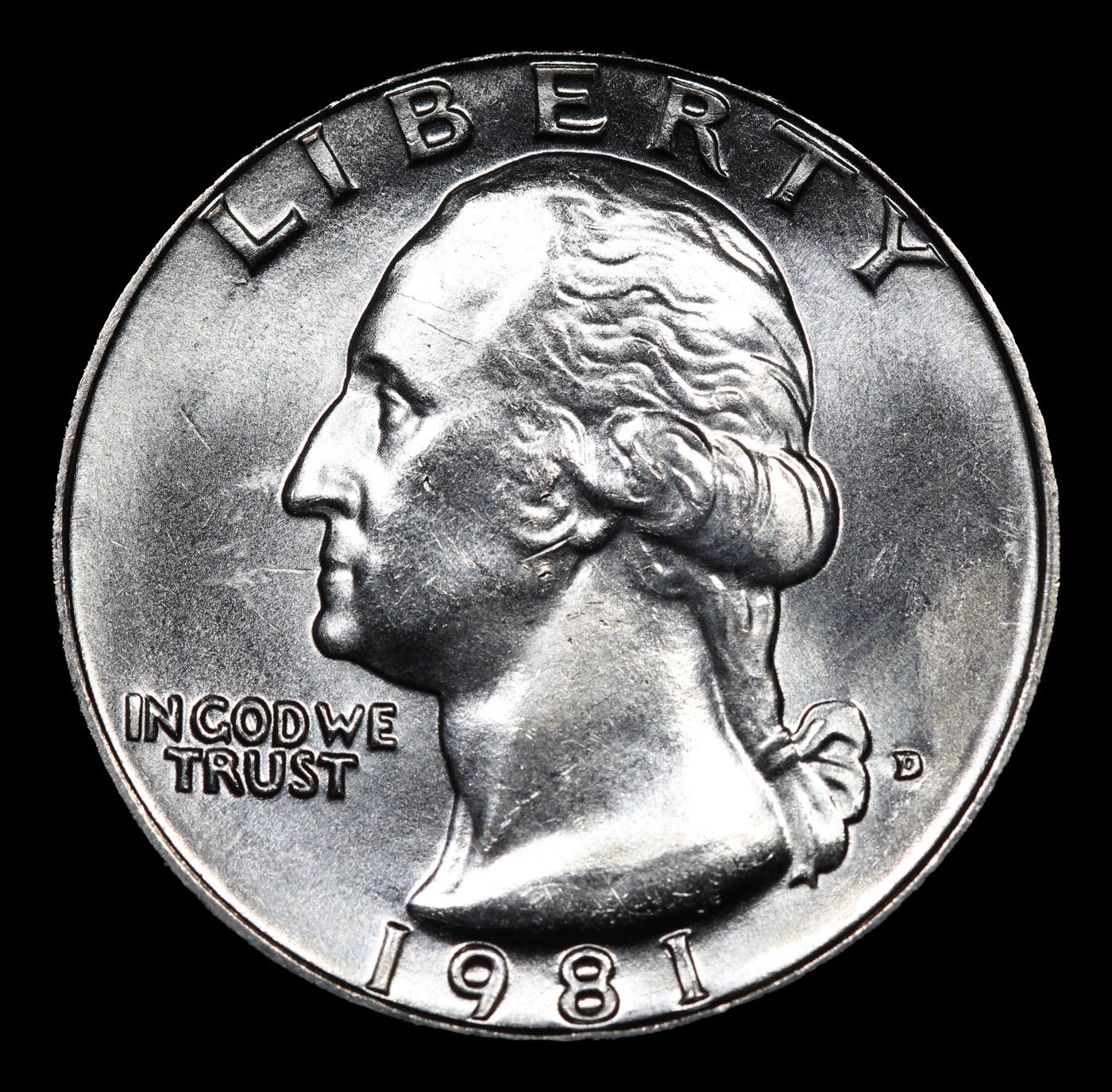 1981-d Washington Quarter 25c Grades GEM++ Unc