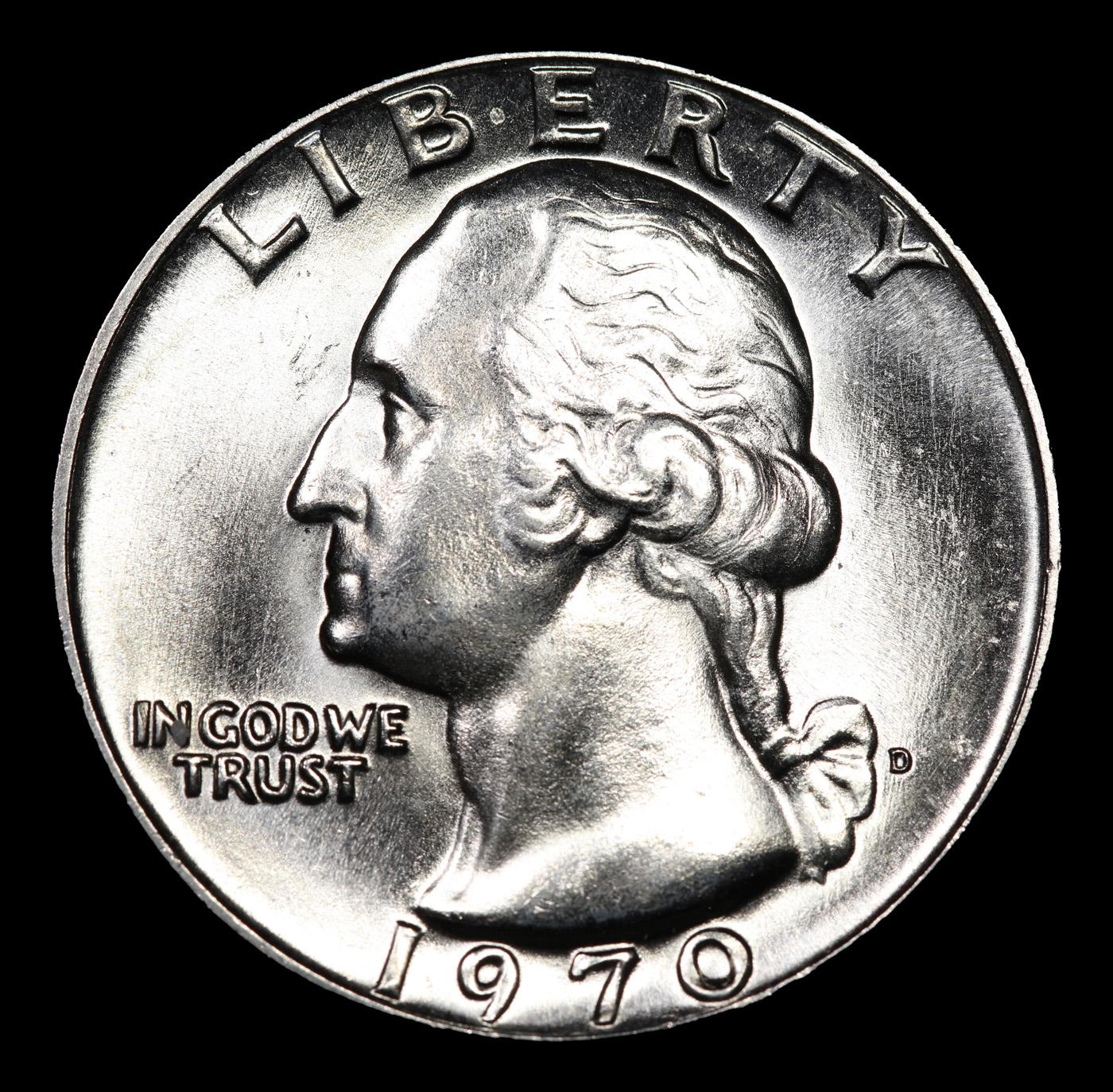 ***Auction Highlight*** 1970-d Washington Quarter Near Top Pop! 25c Graded ms67+ By SEGS (fc)