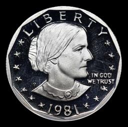 Proof 1981-s Ty1 Susan B. Anthony Dollar $1 Graded pr70 dcam By SEGS