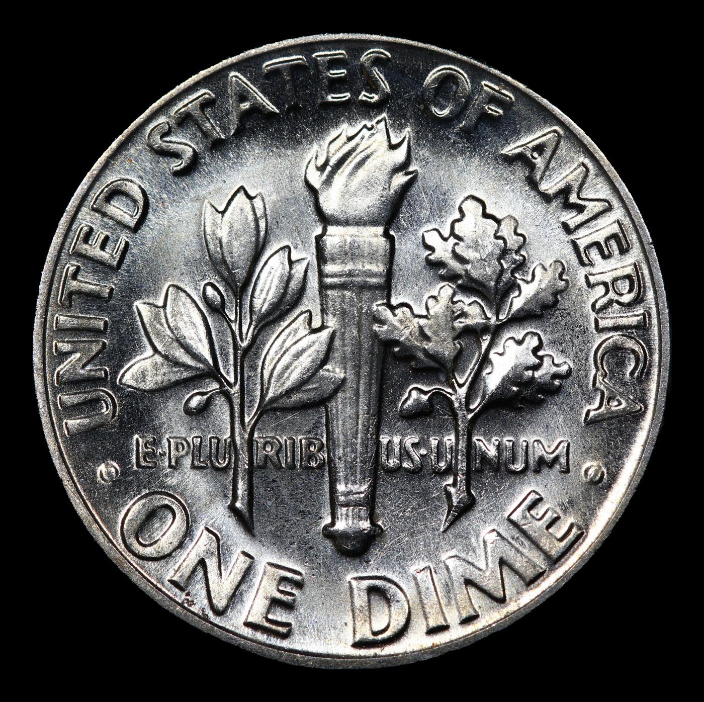 ***Auction Highlight*** 1975-d Roosevelt Dime Near Top Pop! 10c Graded Gem++ FT By USCG (fc)