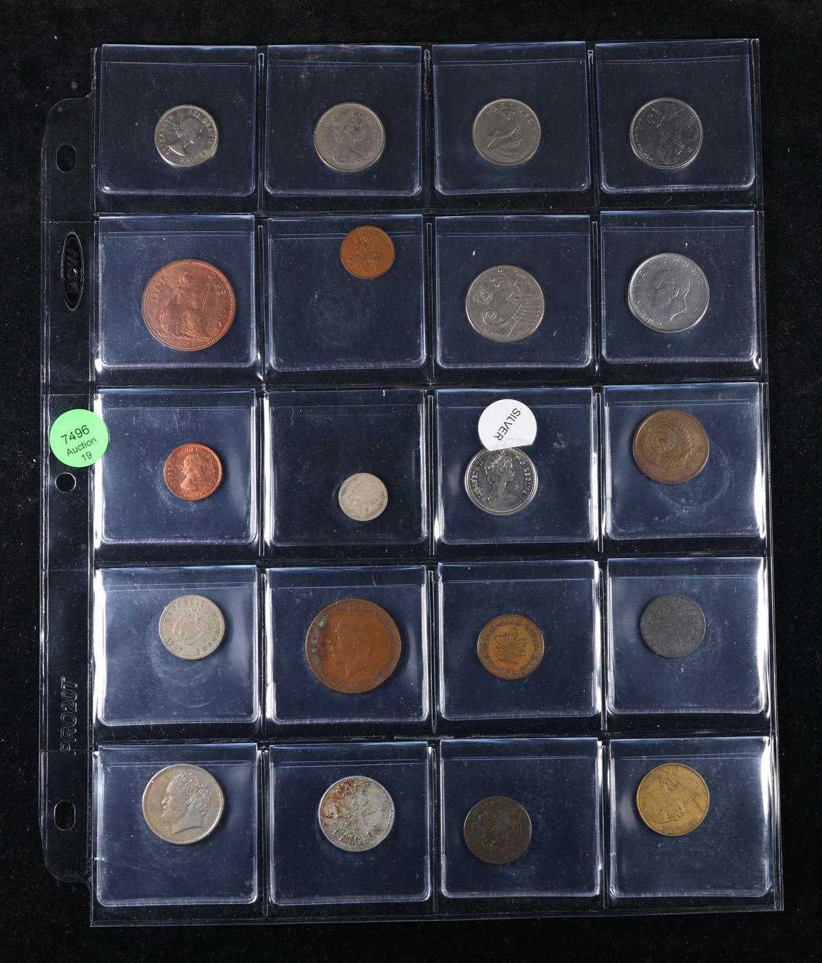 20 Great Coins of the World, hand selected, many trend high, every lot guaranteed to contain Silver.