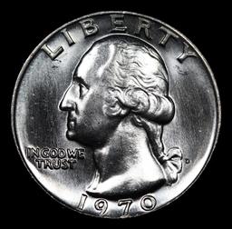 ***Auction Highlight*** 1970-d Washington Quarter Near Top Pop! 25c Graded ms67+ By SEGS (fc)