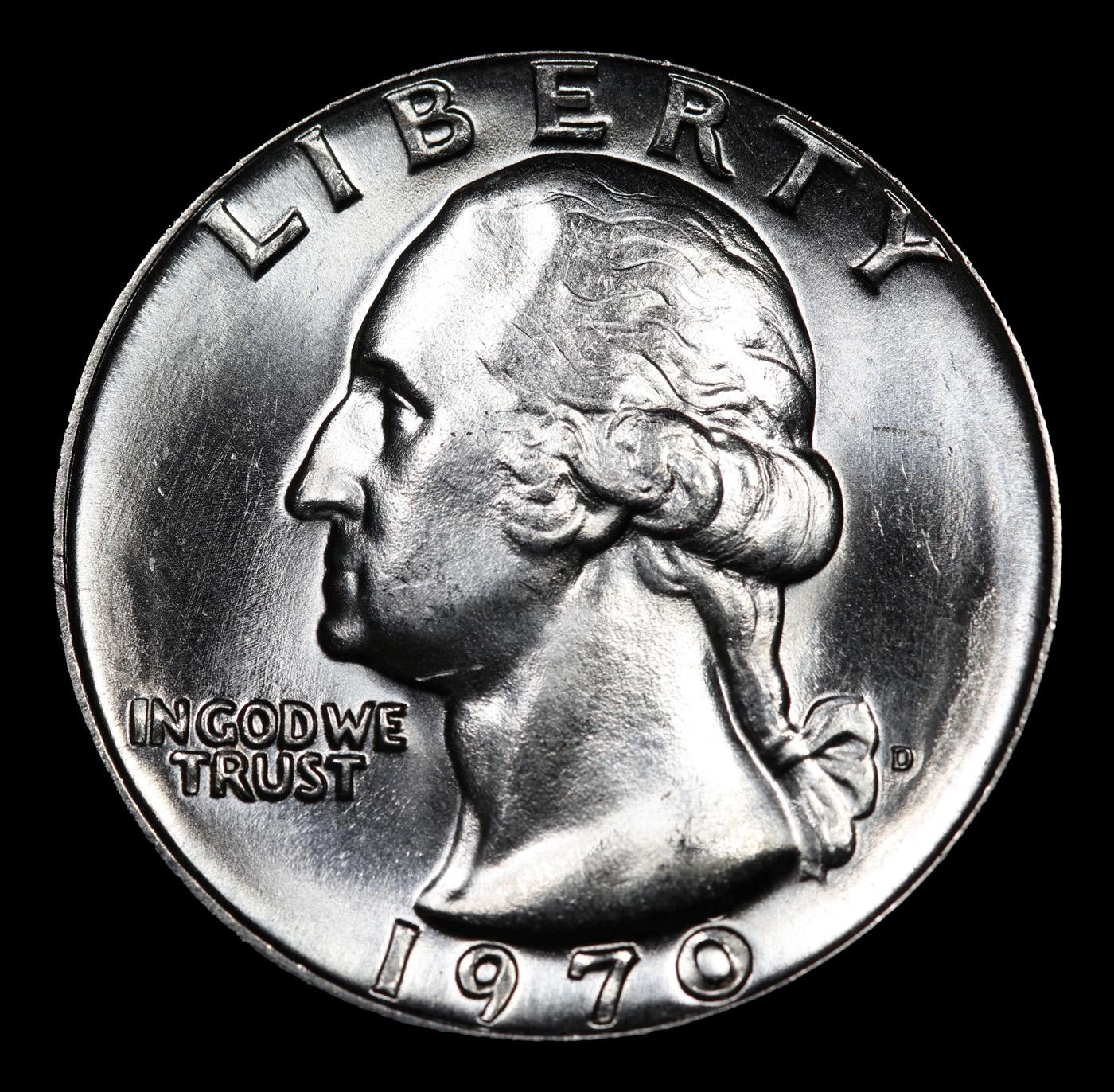 ***Auction Highlight*** 1970-d Washington Quarter Near Top Pop! 25c Graded ms67+ By SEGS (fc)