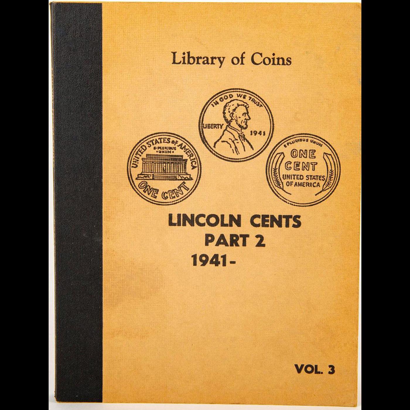 "Library of Coins" Collectors Book - No Coins - Lincoln Cents 1941-