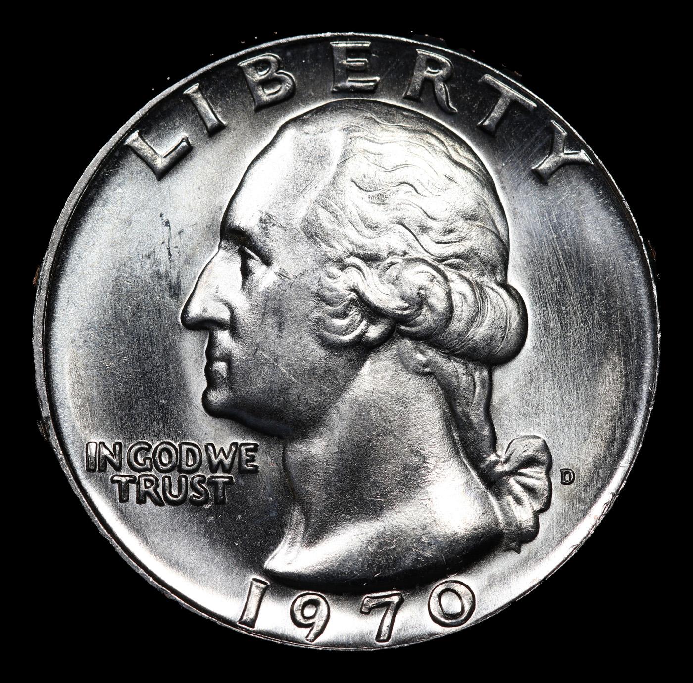 1970-d Washington Quarter 25c Grades GEM++ Unc