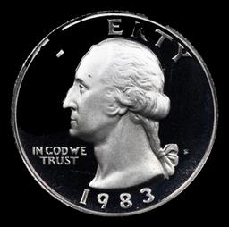 Proof 1983-s Washington Quarter 25c Grades GEM++ Proof Deep Cameo