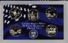 2003 United States Mint Proof Quarters 5 pc set No Outer Box