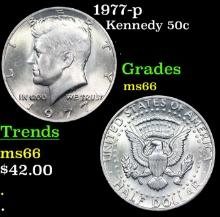 1977-p Kennedy Half Dollar 50c Grades GEM+ Unc