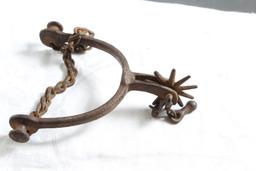 Antique Western Cowboy Spur with Jingle Bobs