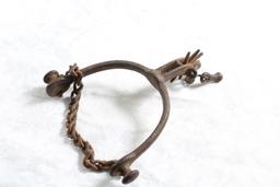 Antique Western Cowboy Spur with Jingle Bobs