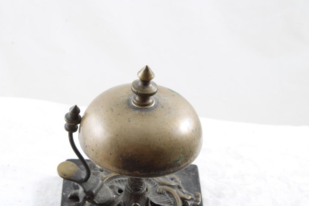 Art Nouveau Brass Front Desk Bell