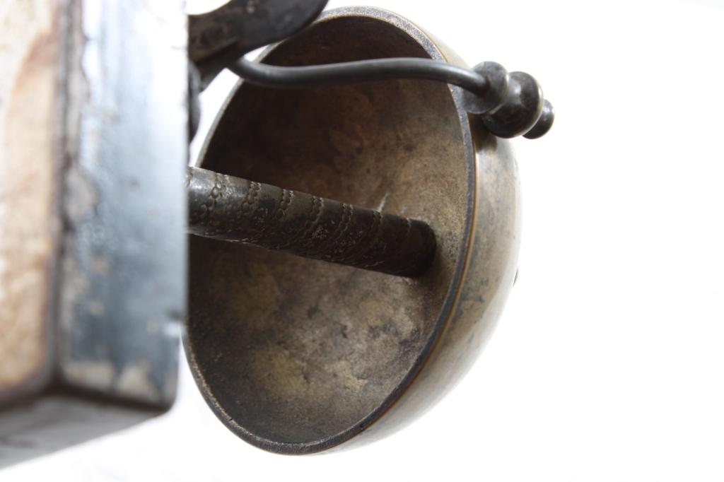 Art Nouveau Brass Front Desk Bell