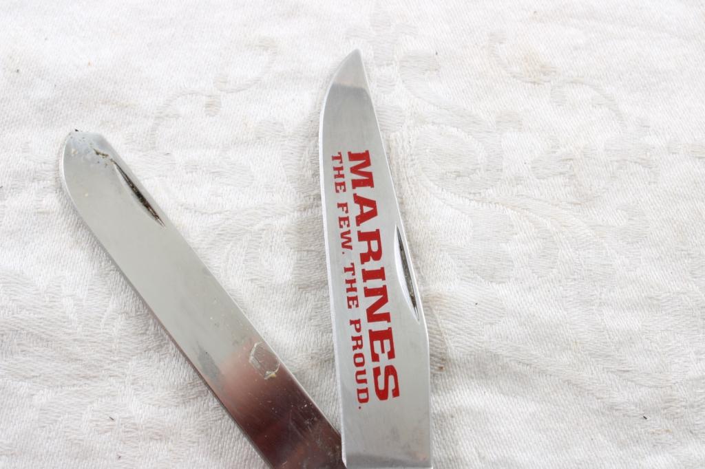 Case XX Marine Commemorative Folding 2 Blade Knife