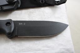 BK&T KBAR Fixed Blade Knife BK2 with Sheath