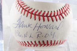 MLB Autographed Baseball Frank Howard in Case