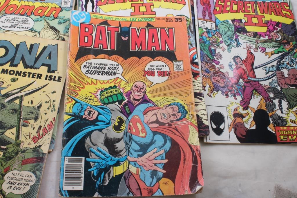 12 Vintage Super Hero Comic Books