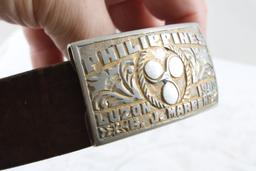 WW2 1945 Phillipines Belt & Buckle R.J. Marren